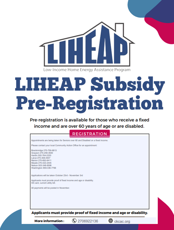 Low Income Home Energy Assistance Program (LIHEAP)                                  Fall Subsidy Heating Assistance Program 2023-2024
