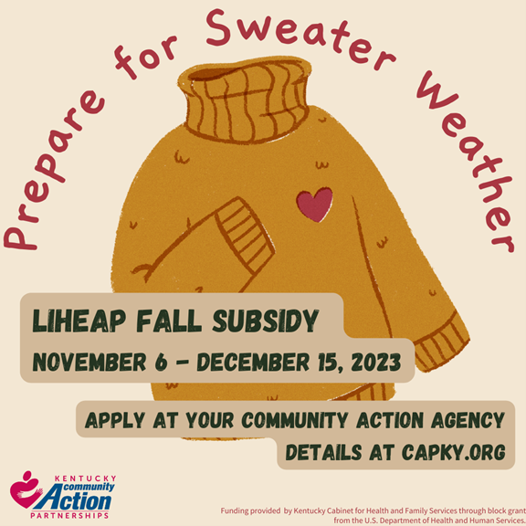 Fall Subsidy Heating Assistance Program 2023-2024